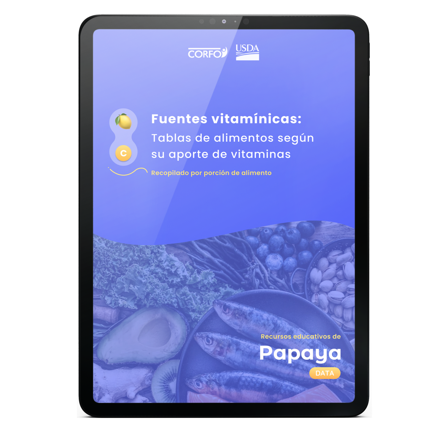 [PDF] Fuentes Vitamínicas | Tablas de alimentos por porción 🥗🍎✨